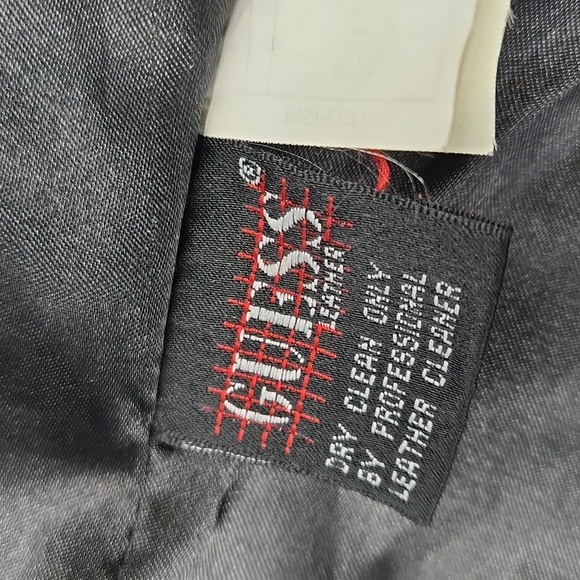 GUESS Black Faux Fur Collar Leather Jacket M - Picture 11 of 12